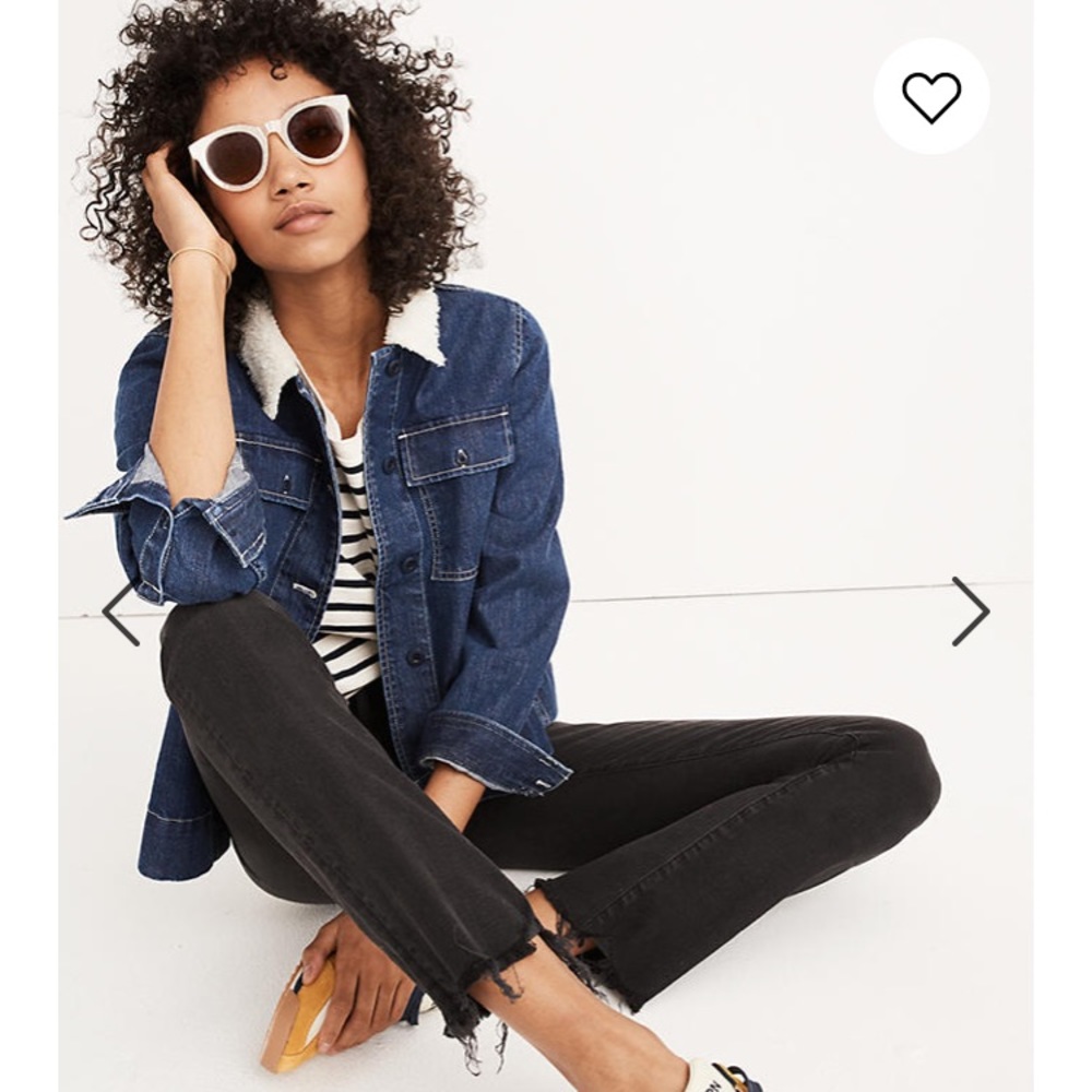 Madewell Cali Demi boot black denim jeans